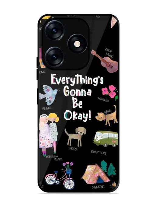 Everything'S Gonna Be Okay Glossy Soft Edge Case for Tecno Spark 10 (5G)