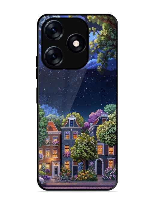 Moonlit Streets Glossy Soft Edge Case for Tecno Spark 10 (5G)