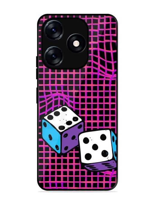 Glitched Dice Glossy Soft Edge Case for Tecno Spark 10 (5G)