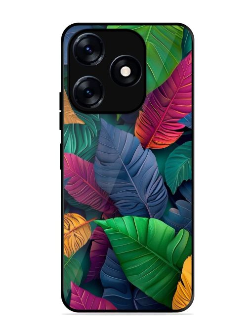 Tropical Tapestry Glossy Soft Edge Case for Tecno Spark 10 (5G)