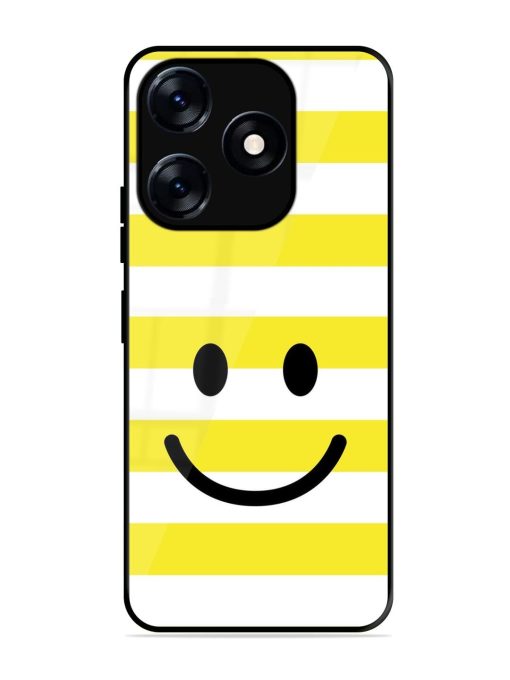 Smiling Stripes Glossy Soft Edge Case for Tecno Spark 10 (5G)