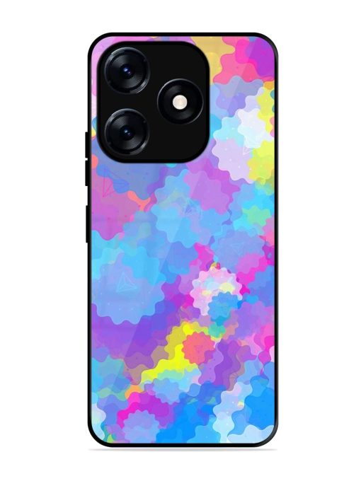 Psychedelic Cloud Burst Glossy Soft Edge Case for Tecno Spark 10 (5G)