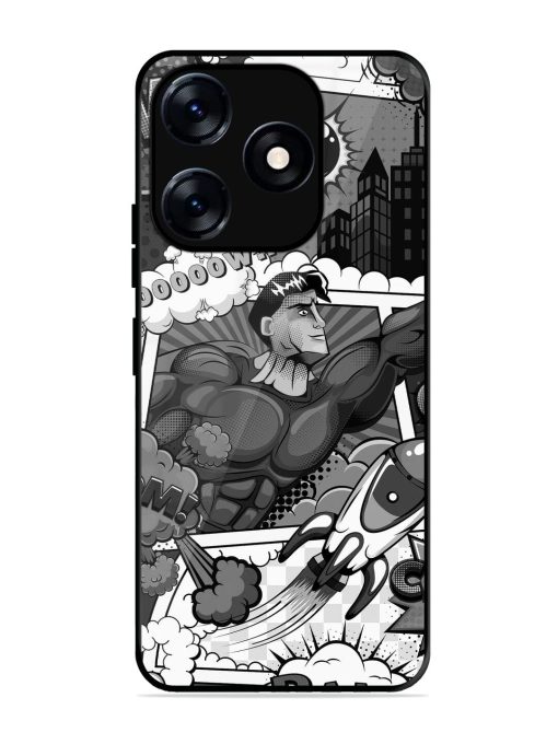 Comic Book Chaos Glossy Soft Edge Case for Tecno Spark 10 (5G)