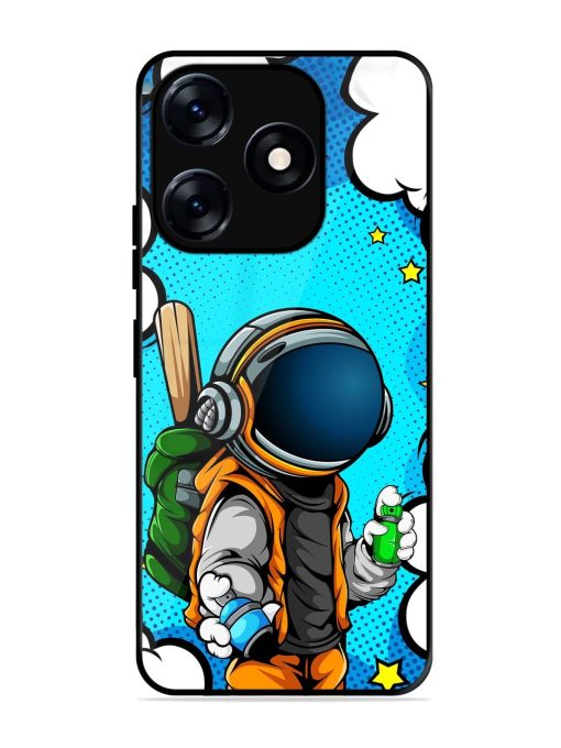 Space Graffiti Artist Glossy Soft Edge Case for Tecno Spark 10 (5G)