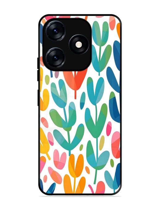 Rainbow Of Blooms Glossy Soft Edge Case for Tecno Spark 10 (5G)