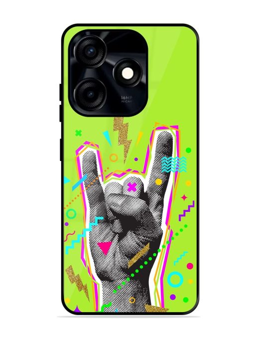 Neon Rock Glossy Soft Edge Case for Tecno Spark 10C Chachhi