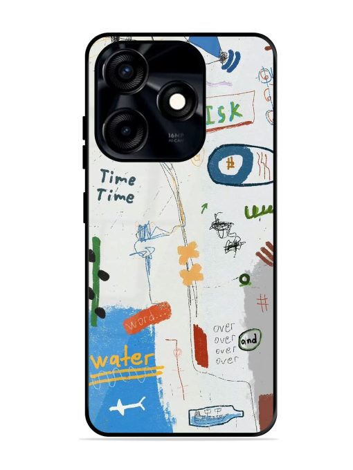 Mind Map Madness Glossy Soft Edge Case for Tecno Spark 10C Chachhi