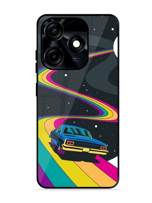 Rainbow Road Glossy Soft Edge Case for Tecno Spark 10C Chachhi