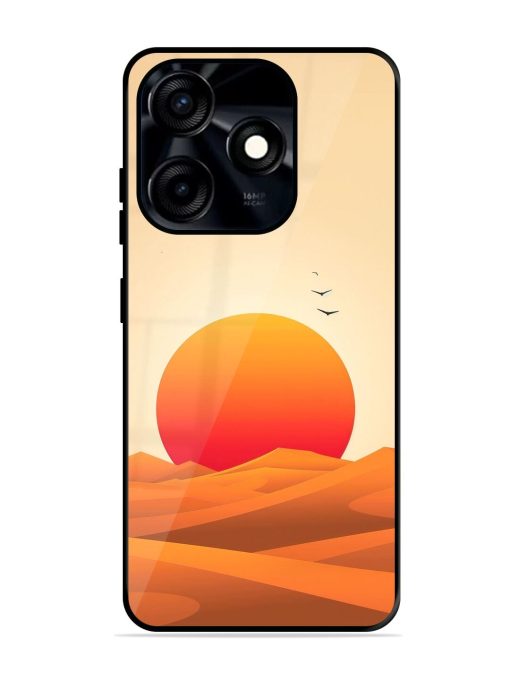 Desert Sunset Glossy Soft Edge Case for Tecno Spark 10C Chachhi