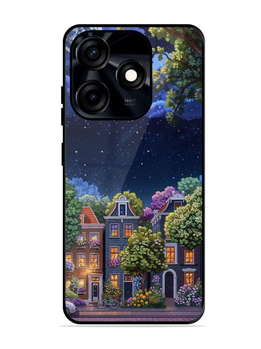 Moonlit Streets Glossy Soft Edge Case for Tecno Spark 10C Chachhi