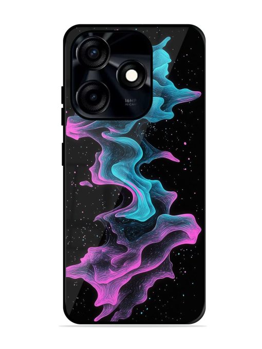 Cosmic Currents Glossy Soft Edge Case for Tecno Spark 10C Chachhi