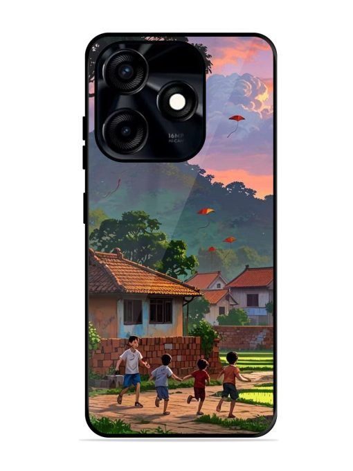 Sunset Play Glossy Soft Edge Case for Tecno Spark 10C Chachhi