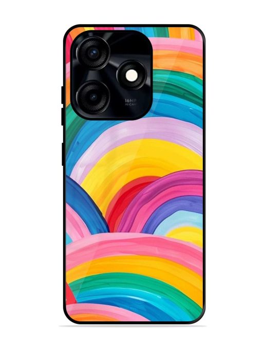 Rainbow Symphony Glossy Soft Edge Case for Tecno Spark 10C Chachhi