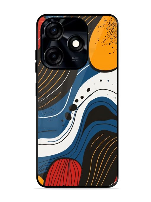 Abstract Expression Glossy Soft Edge Case for Tecno Spark 10C Chachhi