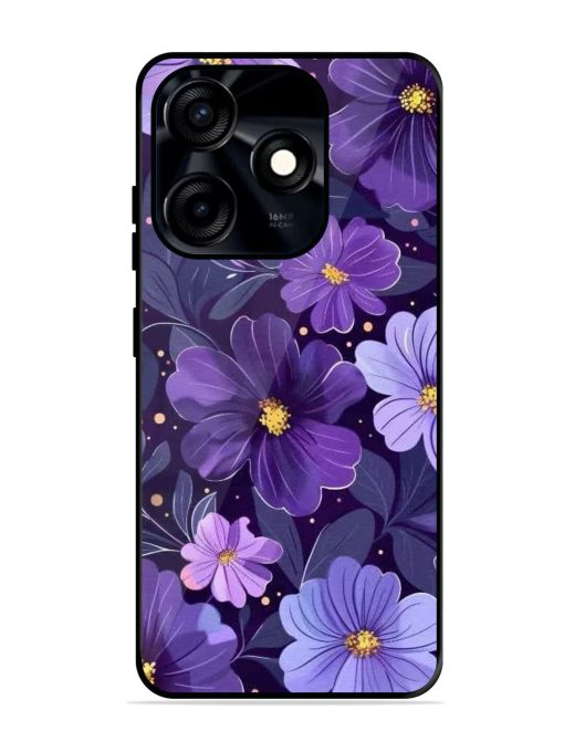 Purple Paradise Glossy Soft Edge Case for Tecno Spark 10C Chachhi