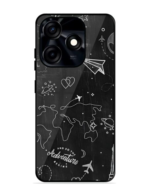 Wanderlust Sketchbook Glossy Soft Edge Case for Tecno Spark 10C Chachhi