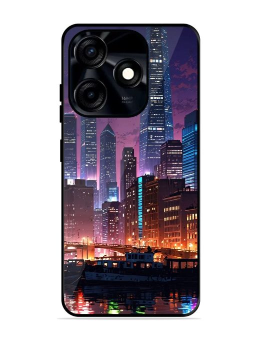 Neon Nightscape Glossy Soft Edge Case for Tecno Spark 10C