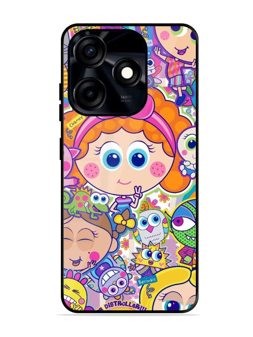 Distroller Friends Glossy Soft Edge Case for Tecno Spark 10C Chachhi