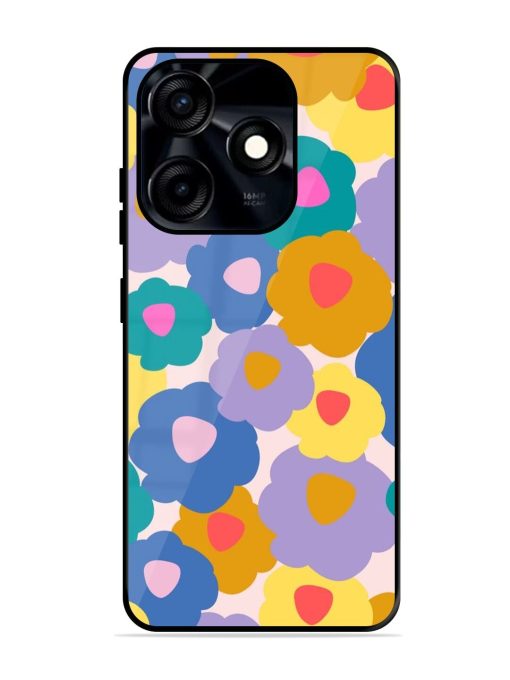 Flower Power Glossy Soft Edge Case for Tecno Spark 10C Chachhi