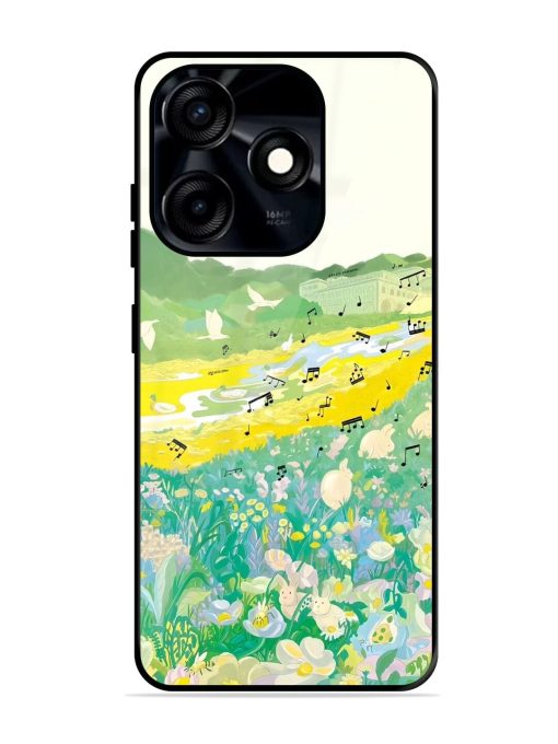 Melody In Bloom Glossy Soft Edge Case for Tecno Spark 10C Chachhi