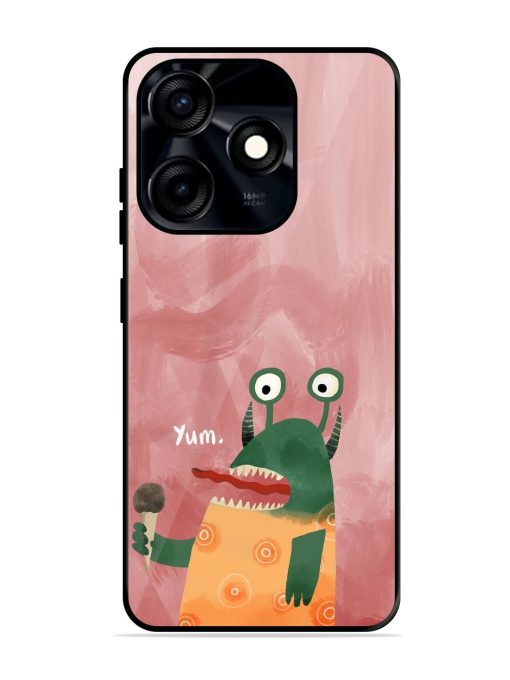 Hungry Monster Glossy Soft Edge Case for Tecno Spark 10C Chachhi