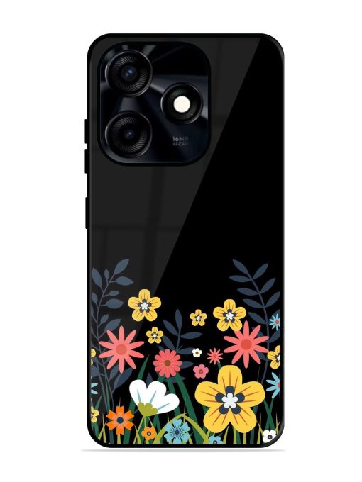 Floral Night Sky Glossy Soft Edge Case for Tecno Spark 10C Chachhi