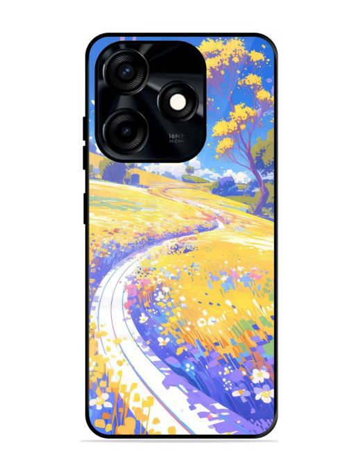 Vibrant Spring Meadow Glossy Soft Edge Case for Tecno Spark 10C Chachhi