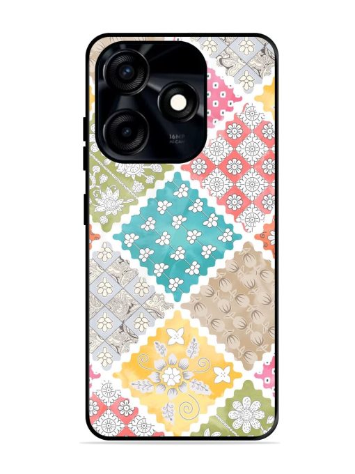 Patchwork Dreamscape Glossy Soft Edge Case for Tecno Spark 10C Chachhi