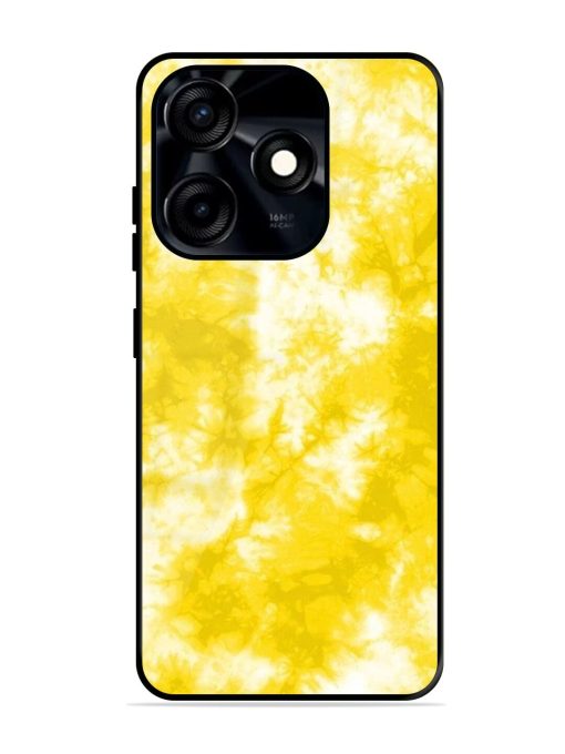 Golden Tie-Dye Twirl Glossy Soft Edge Case for Tecno Spark 10C Chachhi