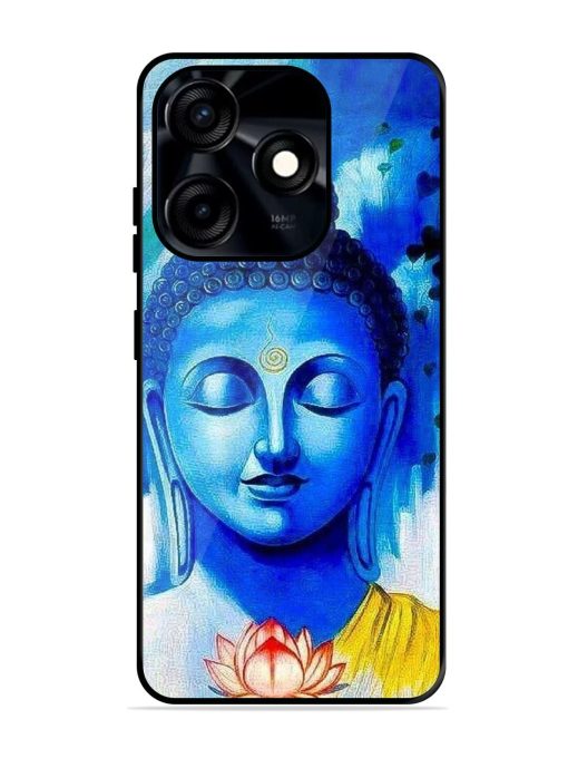 Serene Buddha With Lotus Glossy Soft Edge Case for Tecno Spark 10C Chachhi