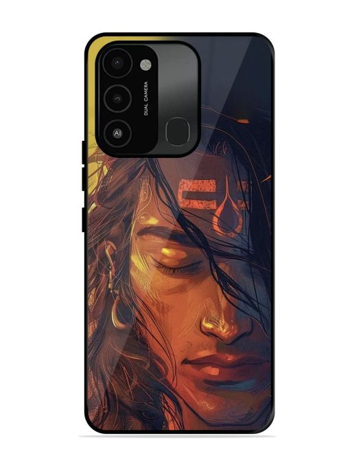 Tranquil Shiva Glossy Soft Edge Case for Tecno Spark 8C Chachhi