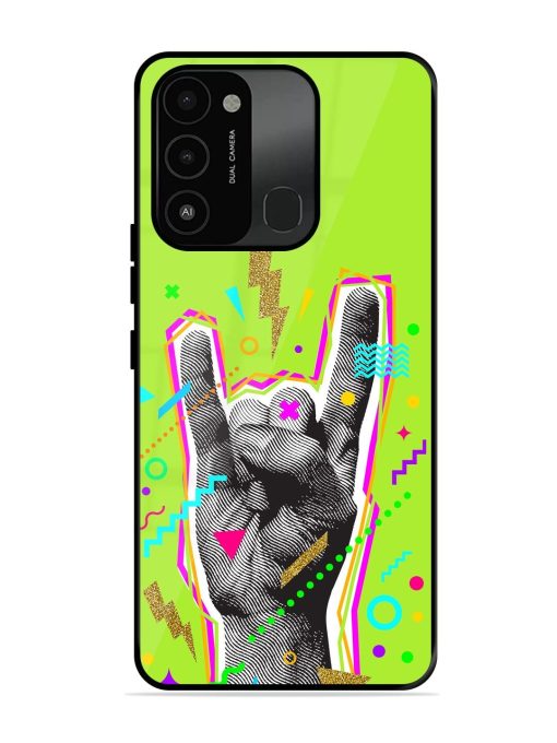 Neon Rock Glossy Soft Edge Case for Tecno Spark 8C Chachhi