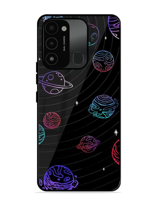 Cosmic Ballet Glossy Soft Edge Case for Tecno Spark 8C