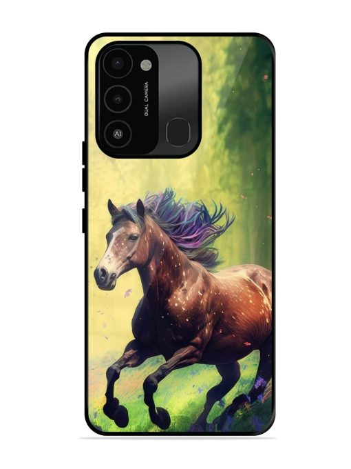 Enchanted Gallop Glossy Soft Edge Case for Tecno Spark 8C Chachhi