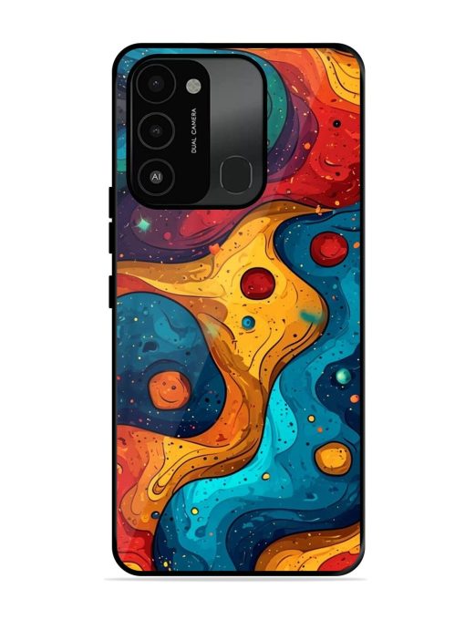 Cosmic Swirl Glossy Soft Edge Case for Tecno Spark 8C Chachhi