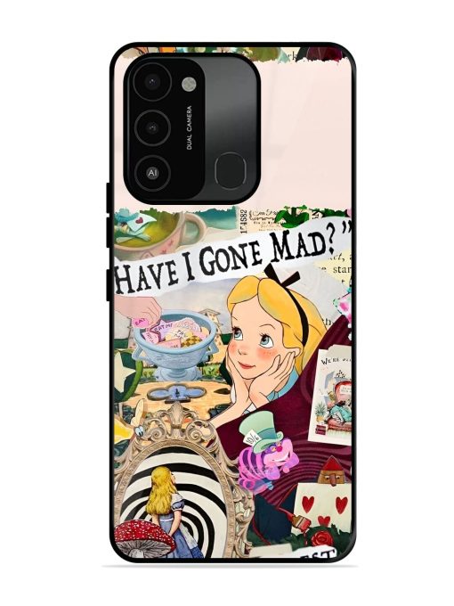 Mad Hatter'S Collage Glossy Soft Edge Case for Tecno Spark 8C Chachhi