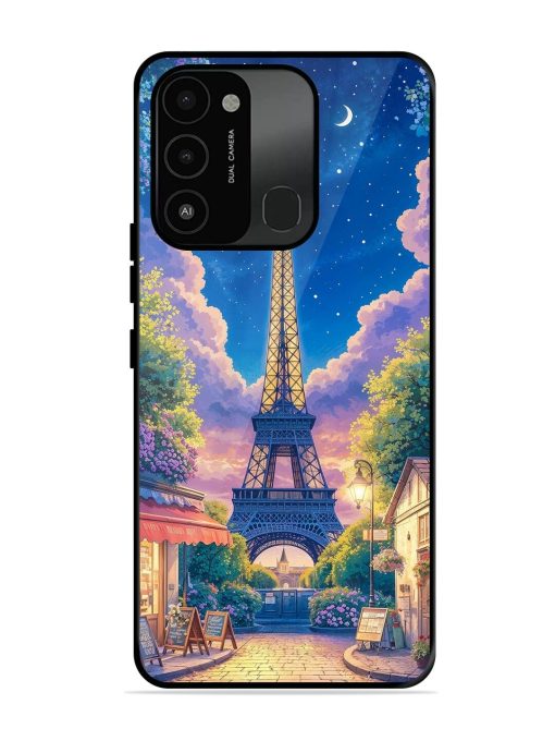 Twilight In Paris Glossy Soft Edge Case for Tecno Spark 8C Chachhi