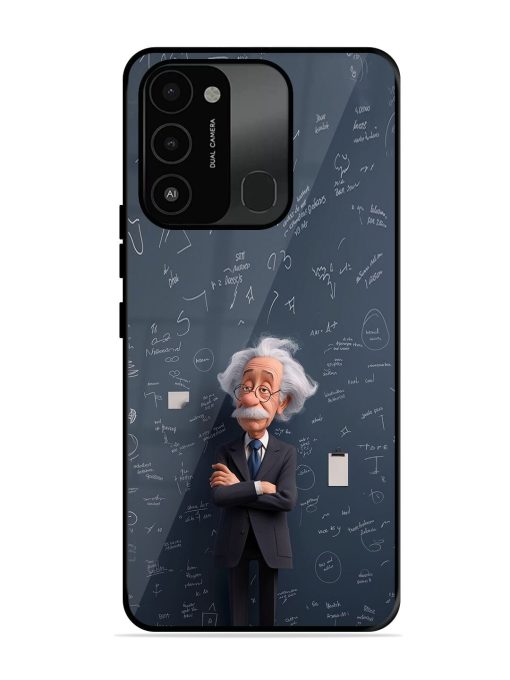 Albert Einstein Glossy Soft Edge Case for Tecno Spark 8C Chachhi