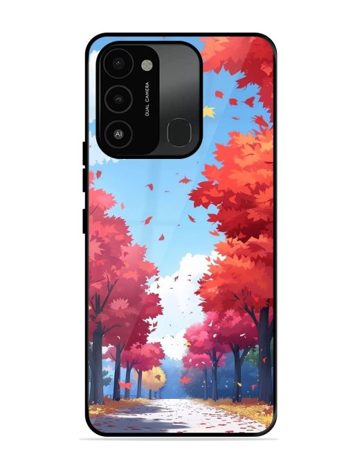 Autumn'S Embrace Glossy Soft Edge Case for Tecno Spark 8C Chachhi