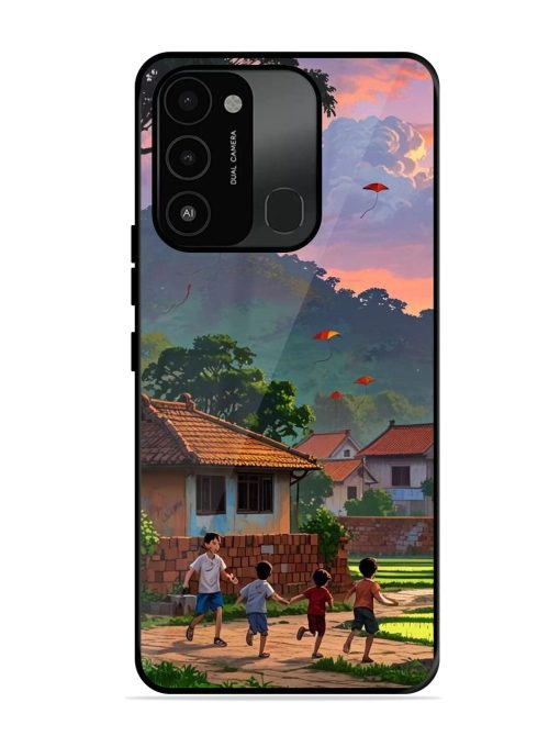 Sunset Play Glossy Soft Edge Case for Tecno Spark 8C Chachhi