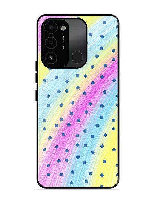 Polka Dot Paradise Glossy Soft Edge Case for Tecno Spark 8C Chachhi