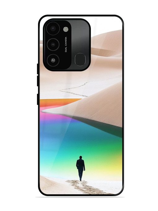 Desert Dreams Glossy Soft Edge Case for Tecno Spark 8C Chachhi