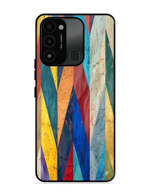 Abstract Tapestry Glossy Soft Edge Case for Tecno Spark 8C Chachhi