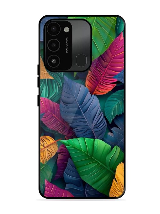 Tropical Tapestry Glossy Soft Edge Case for Tecno Spark 8C Chachhi