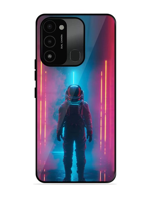 Neon Astronaut Glossy Soft Edge Case for Tecno Spark 8C Chachhi