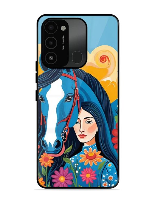 Equine Enchantment Glossy Soft Edge Case for Tecno Spark 8C Chachhi