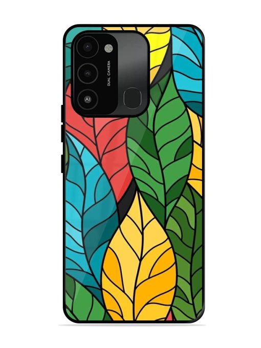 Foliage Fiesta Glossy Soft Edge Case for Tecno Spark 8C Chachhi