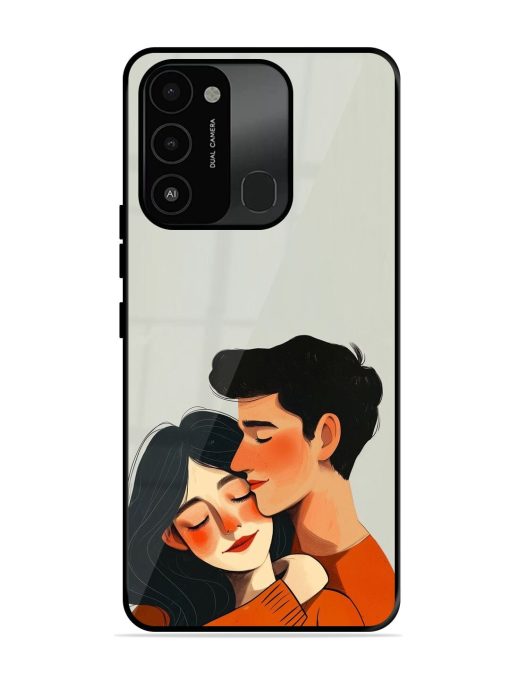 Craft Couples Glossy Soft Edge Case for Tecno Spark 8C Chachhi