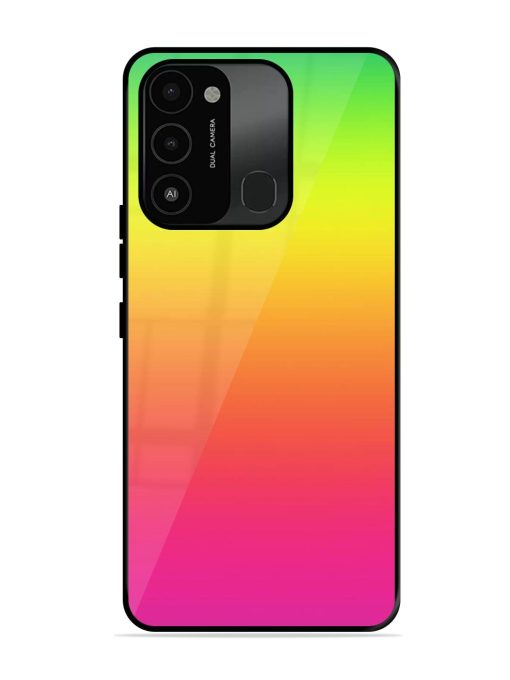 Rainbow Gradient Glossy Soft Edge Case for Tecno Spark 8C Chachhi