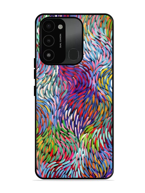 Vibrant Waves Glossy Soft Edge Case for Tecno Spark 8C Chachhi